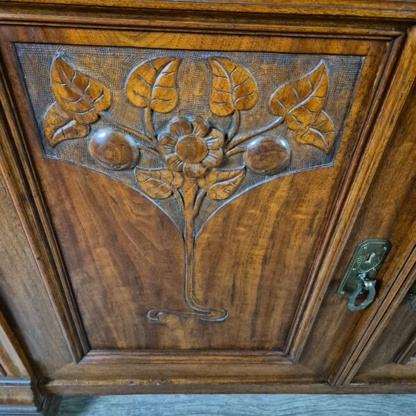 Kitchen Cabinet Jugendstil 1900 Walnut - Image 9