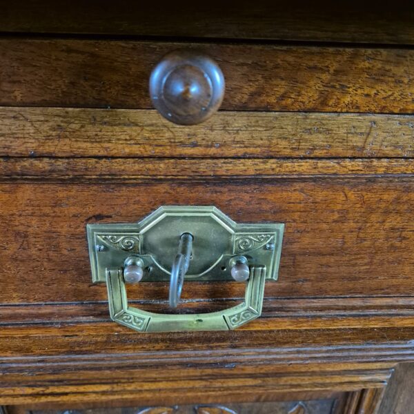 Kitchen Cabinet Jugendstil 1900 Walnut - Image 11