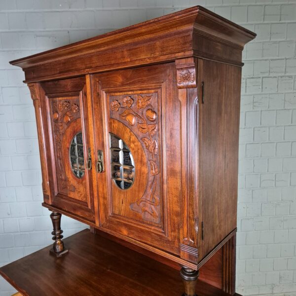 Kitchen Cabinet Jugendstil 1900 Walnut - Image 13