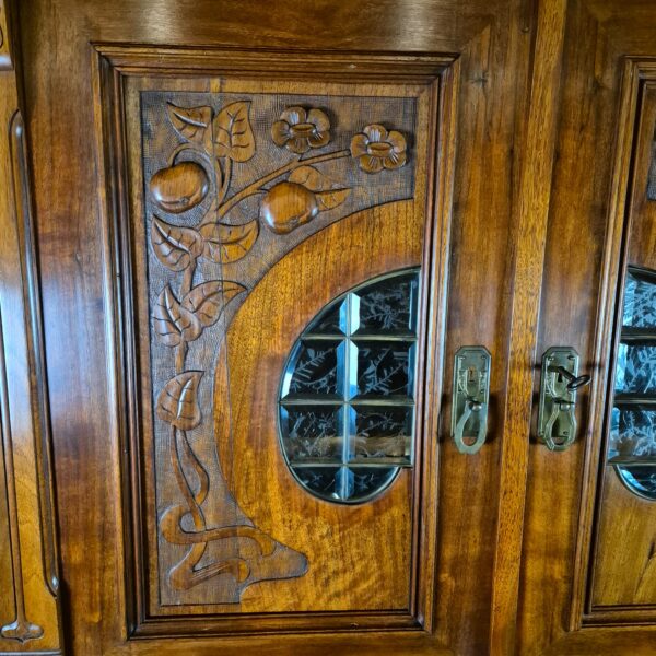 Kitchen Cabinet Jugendstil 1900 Walnut - Image 15