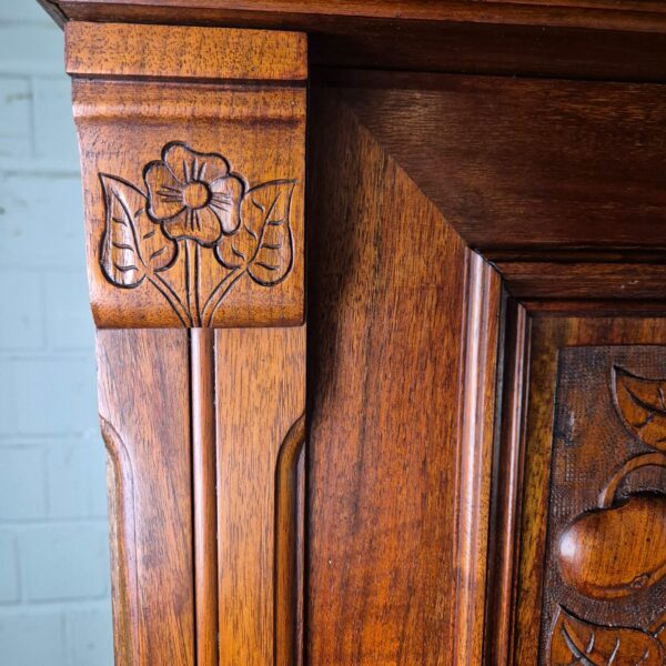 Kitchen Cabinet Jugendstil 1900 Walnut - Image 5