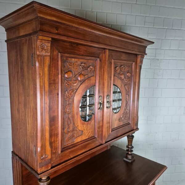 Kitchen Cabinet Jugendstil 1900 Walnut - Image 3