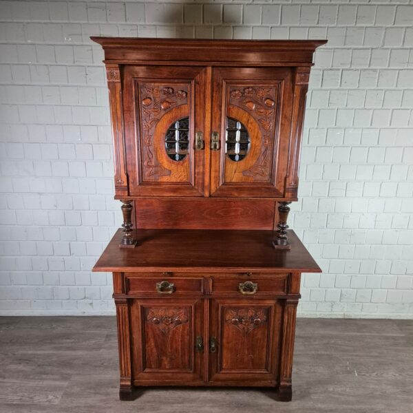 Kitchen Cabinet Jugendstil 1900 Walnut - Image 2