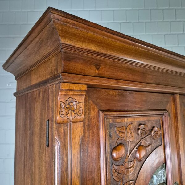 Kitchen Cabinet Jugendstil 1900 Walnut - Image 4