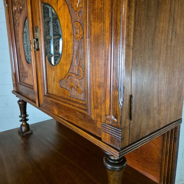 Kitchen Cabinet Jugendstil 1900 Walnut - Image 12