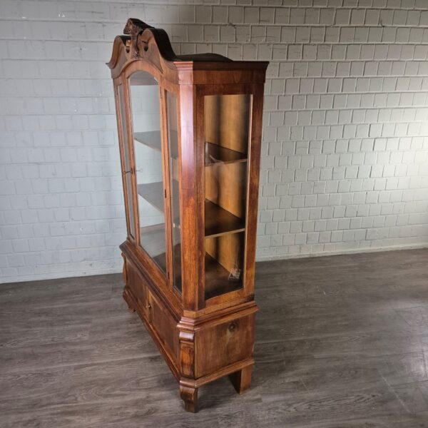 China Cabinet Jugendstil 1910 Walnut - Image 4