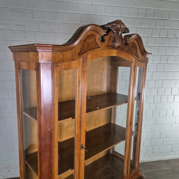 China Cabinet Jugendstil 1910 Walnut - Image 5