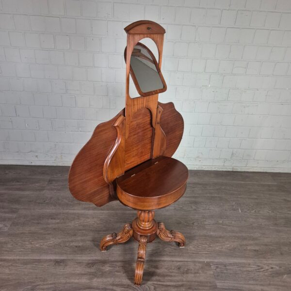 Folding Table Dressing Table Biedermeier 1850 Mahogany - Image 14