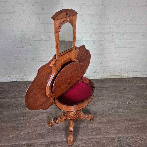 Folding Table Dressing Table Biedermeier 1850 Mahogany - Image 16