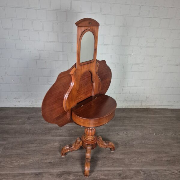 Folding Table Dressing Table Biedermeier 1850 Mahogany