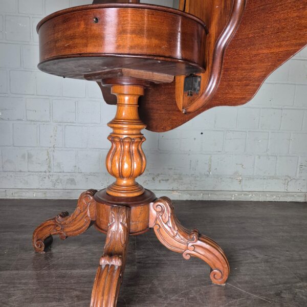 Folding Table Dressing Table Biedermeier 1850 Mahogany - Image 20