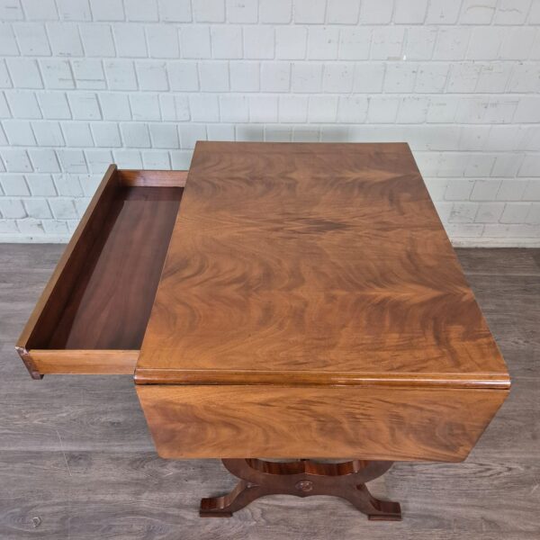 Folding Table Biedermeier 1830 Mahogany - Image 13