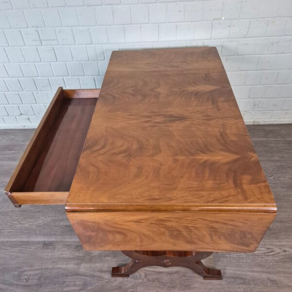 Folding Table Biedermeier 1830 Mahogany - Image 12