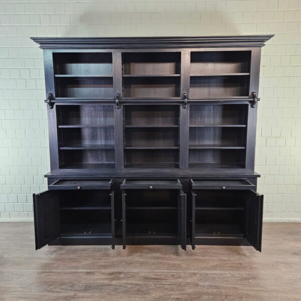 Bookcase Teak Black - Image 12