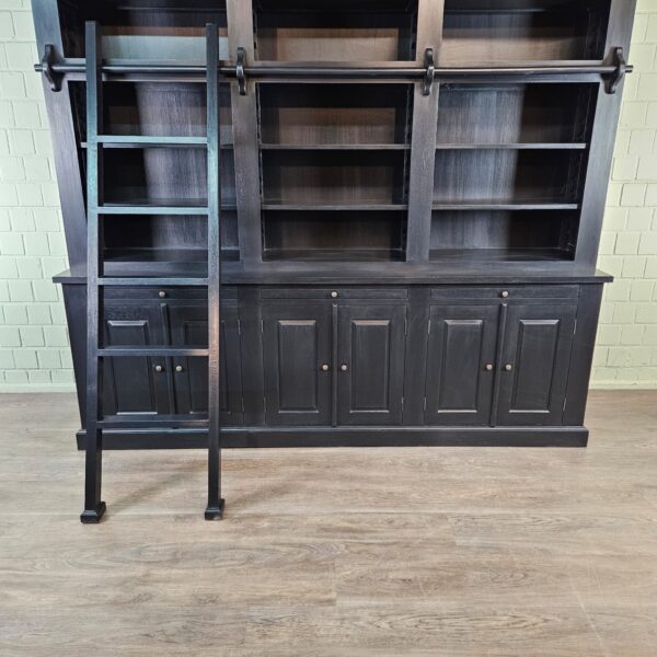 Bookcase Teak Black - Image 4