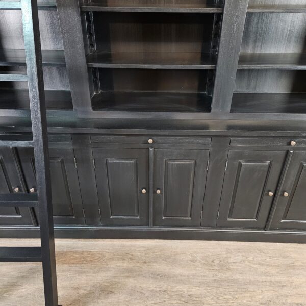 Bookcase Teak Black - Image 7