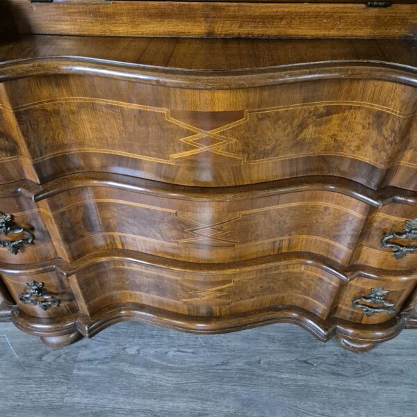 Secretary Neo-baroque Walnut 1,04 m - Image 8