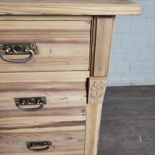 Chest of Drawers Jugendstil  1900 Pine - Image 6