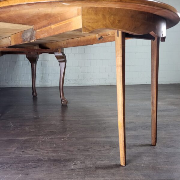 Extendable dining table Biedermeier period 1880 Walnut - Image 19