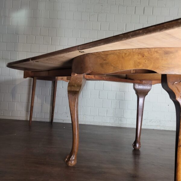 Extendable dining table Biedermeier period 1880 Walnut - Image 22