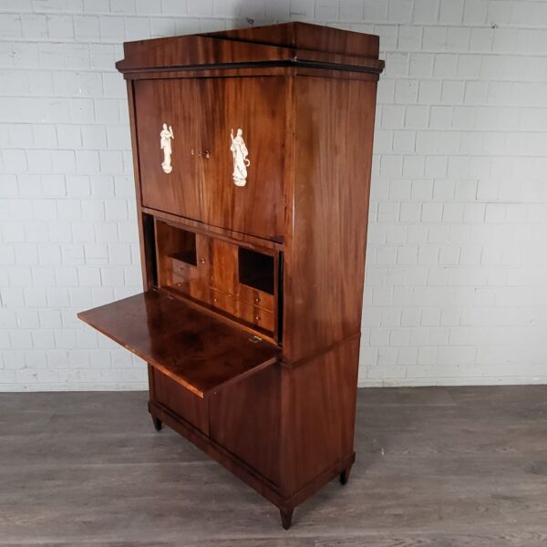 Secretary Biedermeier 1830 Mahogany - Image 4