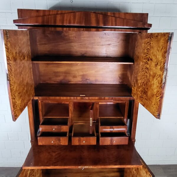 Secretary Biedermeier 1830 Mahogany - Image 17