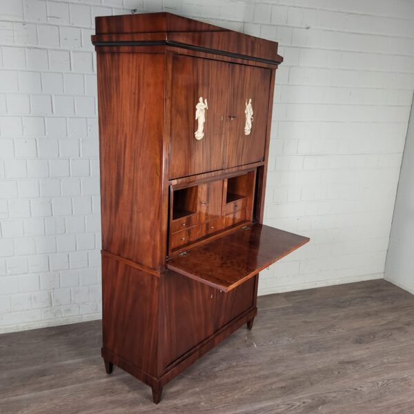 Secretary Biedermeier 1830 Mahogany - Image 12