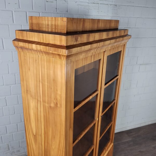 Bookcase Biedermeier 1840 Cherry Wood - Image 3