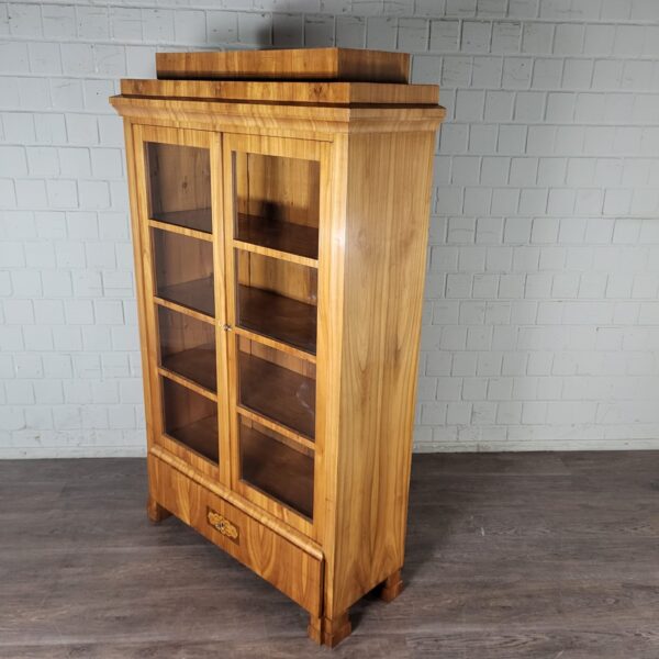 Bookcase Biedermeier 1840 Cherry Wood - Image 7