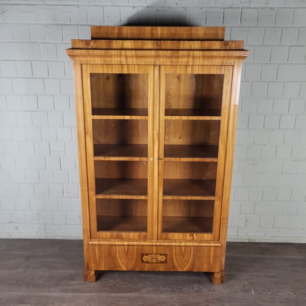 Bookcase Biedermeier 1840 Cherry Wood - Image 2