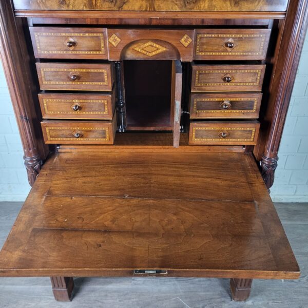 Secretary Gründerzeit 1880 Walnut - Image 8