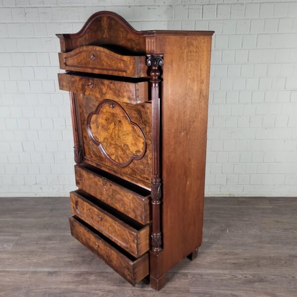 Secretary Gründerzeit 1880 Walnut - Image 11