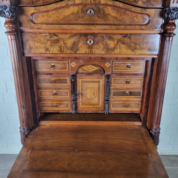 Secretary Gründerzeit 1880 Walnut - Image 7