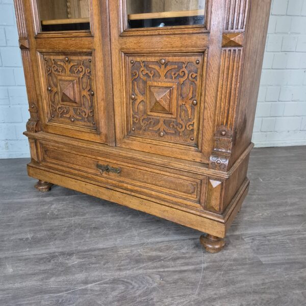 Bookcase Gründerzeit 1880 Oak - Image 7