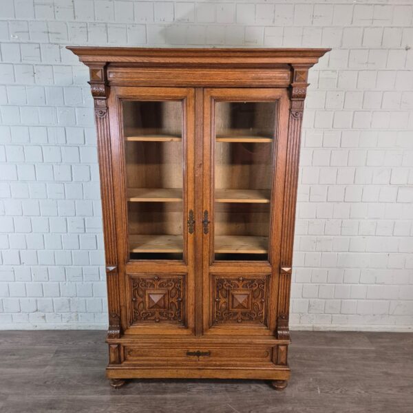 Bookcase Gründerzeit 1880 Oak - Image 2