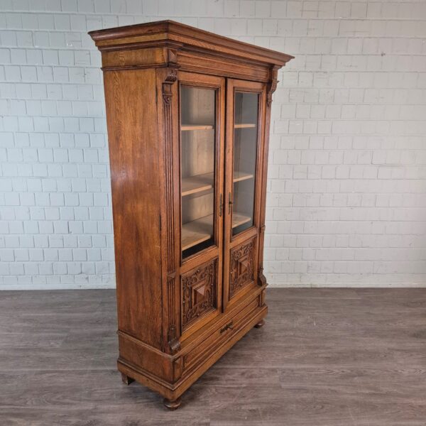 Bookcase Gründerzeit 1880 Oak - Image 3