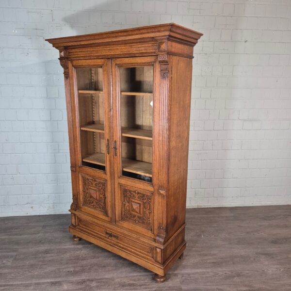 Bookcase Gründerzeit 1880 Oak