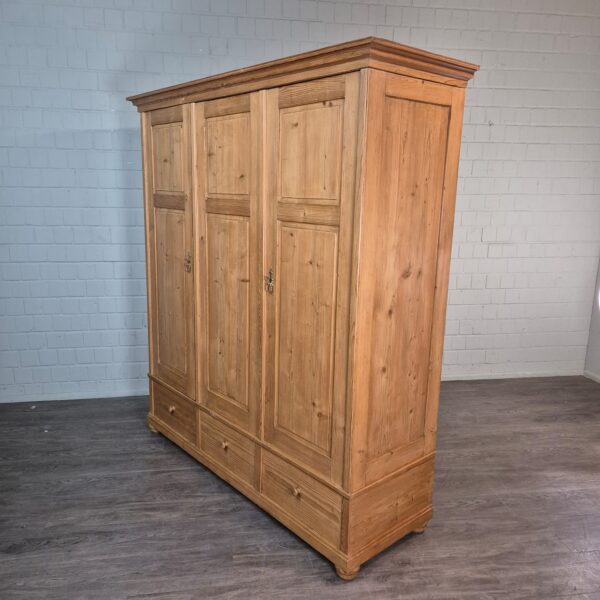 Wardrobe Jugendstil 1900 Pine - Image 3