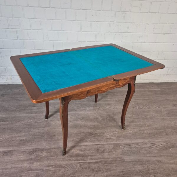 Folding Table Biedermeier 1850 Walnut - Image 10