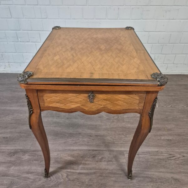 Folding Table Biedermeier 1850 Walnut - Image 3