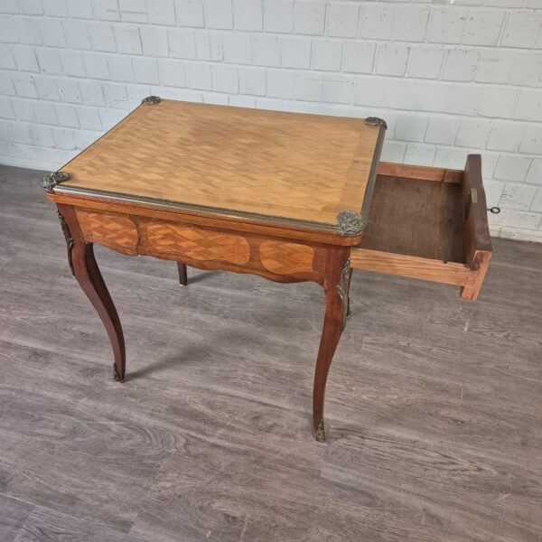 Folding Table Biedermeier 1850 Walnut - Image 14