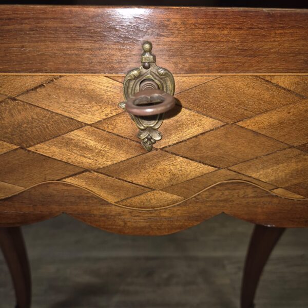 Folding Table Biedermeier 1850 Walnut - Image 5