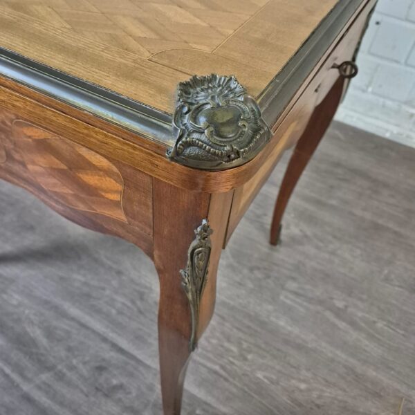 Folding Table Biedermeier 1850 Walnut - Image 6