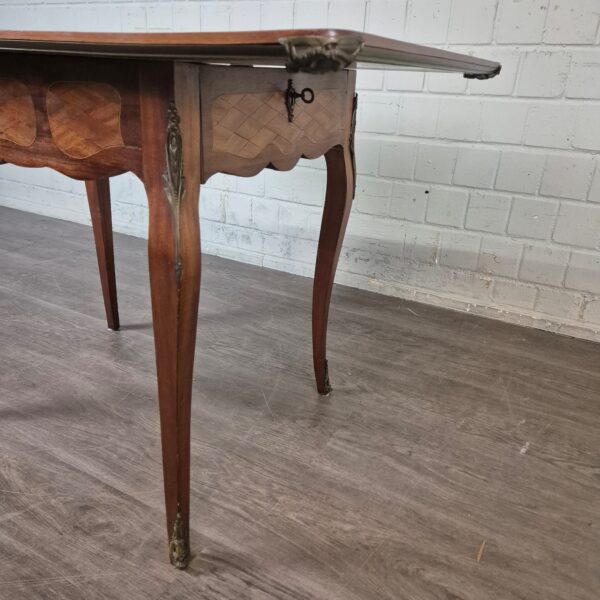 Folding Table Biedermeier 1850 Walnut - Image 12