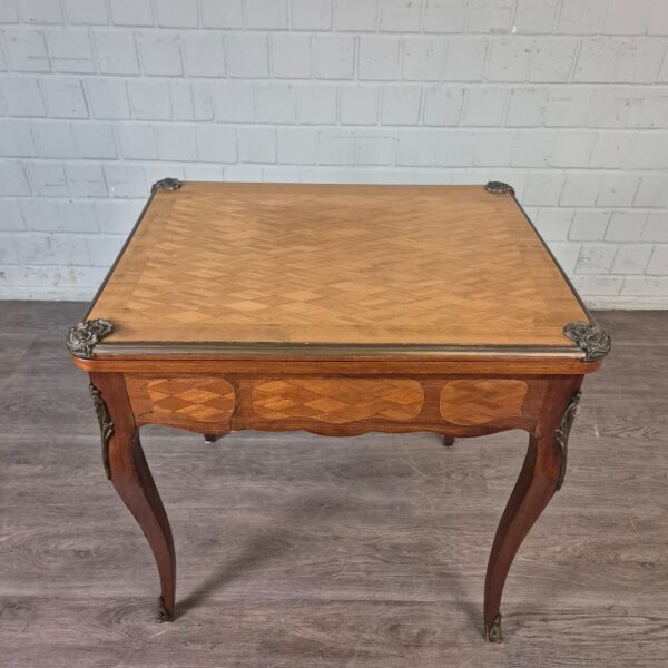 Folding Table Biedermeier 1850 Walnut - Image 2