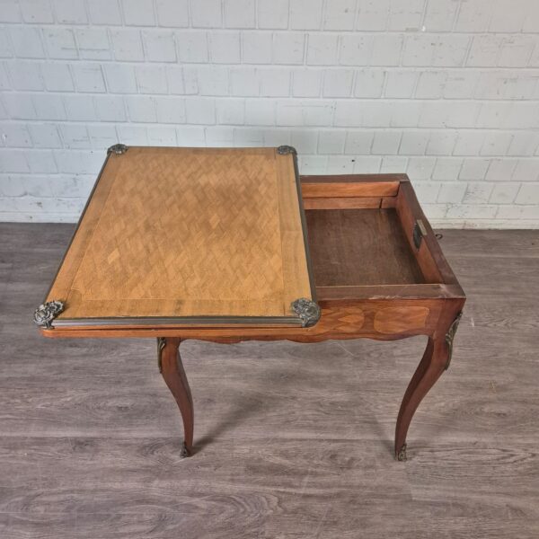 Folding Table Biedermeier 1850 Walnut - Image 8