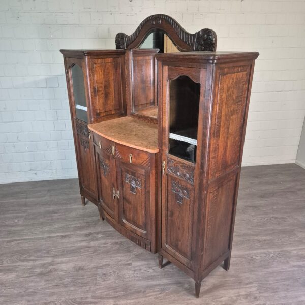 Dressing Table Jugendstil 1910 Oak - Image 3