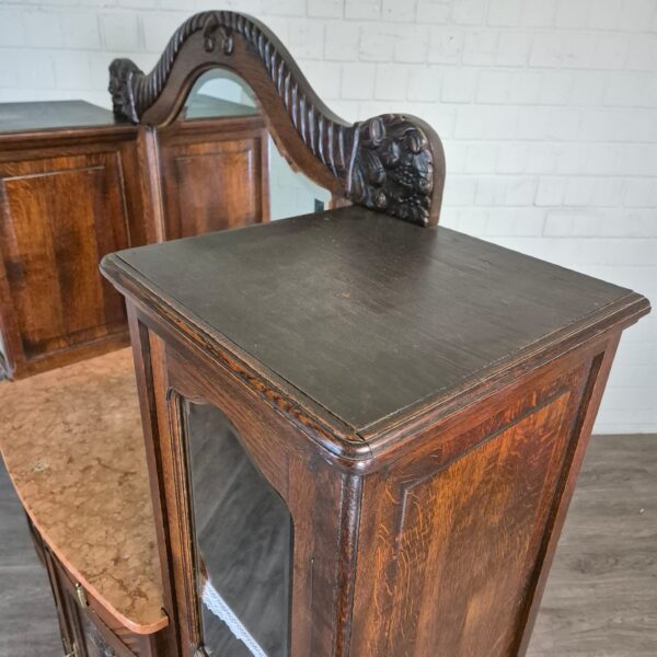 Dressing Table Jugendstil 1910 Oak - Image 13