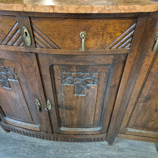 Dressing Table Jugendstil 1910 Oak - Image 8