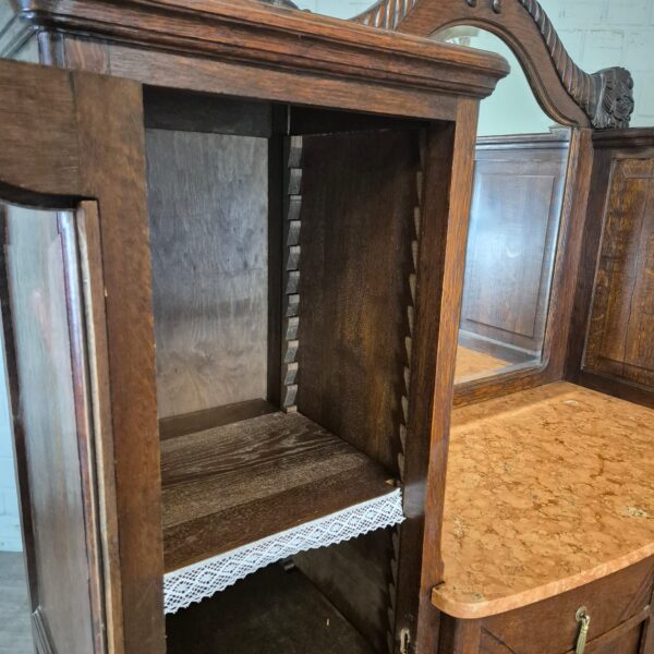 Dressing Table Jugendstil 1910 Oak - Image 18